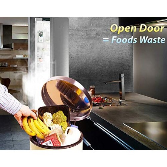 FRIDGGI - Freezer Door Alarm When Left Open, Fridge Door Alert with Delay, 60sec, 120sec, 180sec Reminders (White)